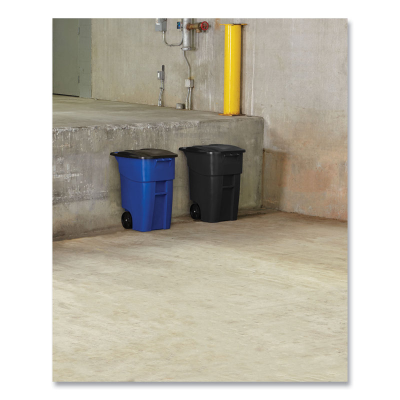 Poubelle de recyclage 50 gallons, Bleu