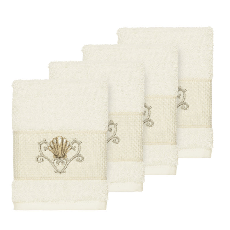 Gant de toilette Bella en coton turc, Crème