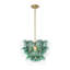 Lustre en grappe de verre bullé 1 lumière Art Deco-1274498273