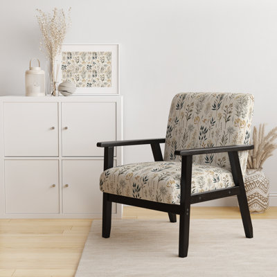 Botanical S Croquis - Fauteuil rembourré scandinave, chaise d'appoint Botanical Plants