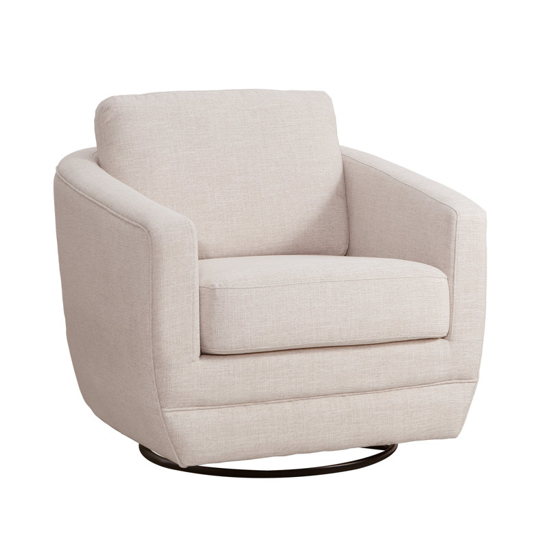 Gogh Swivel Glider, Beige Linen