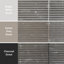 Rétro Strata 6-7 / 8 po X 14 po Carreau de porcelaine pour plancher et mur