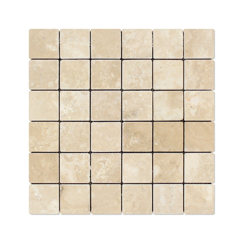 Carreau de mosaïque en travertin