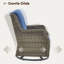 Ensemble de 2 chaises de patio pivotantes avec coussins (ensemble de 2)