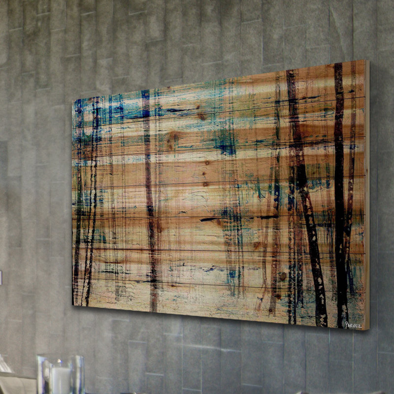 «Splash Of Blue Sky» par Parvez Taj - impression sur bois, H 24 po x l 36 po x P 1,5 po