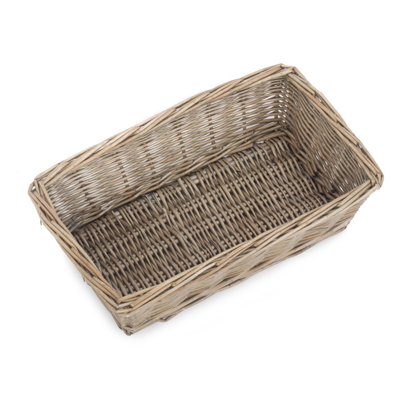House Of Hampton Wicker Decorative Basket, 14cm H x 44cm W x 30.5cm D