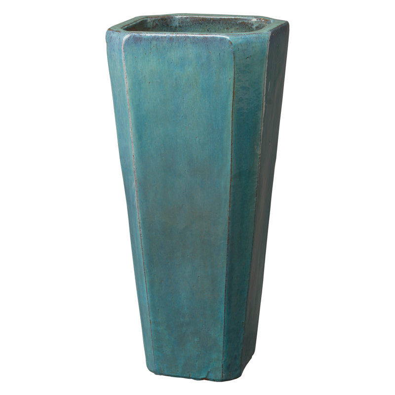 Fusco Handmade Ceramic Pot Planter, Teal