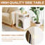 Small Side Table - Modern Nightstand with Storage Shelf, Side Table for Bedroom, Living Room, Entryway | Space-Saving Design, Sturdy & Compact Side Table