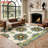 Vintage Style Area Rug, Colorful Floral Pattern, Machine Washable Non Slip, Indoor Decor for Living Room Bedroom Entryway Front Door Kitchen Balcony Apartment Cozy Home-129037050