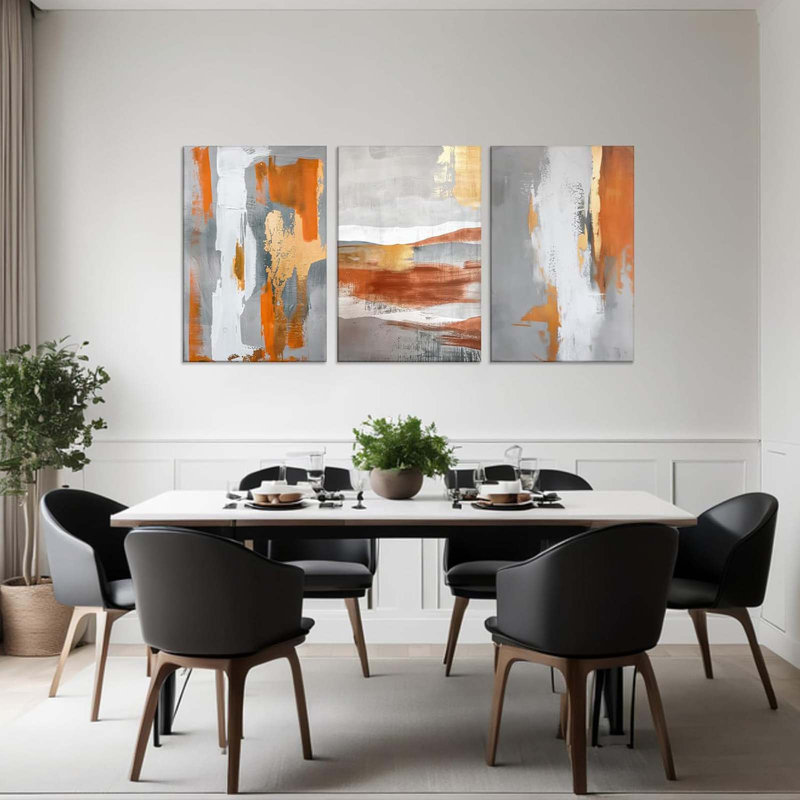 3 Piece Wrapped Canvas Print, 60 cm H x 40 cm W