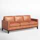 Cascades 85'' Genuine Leather Sofa