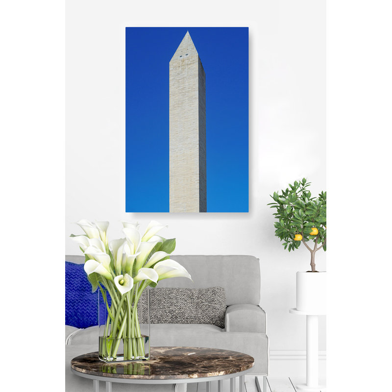 " Washington Monument On Blue Sky ", 26" H x 50" W x 1.5" D