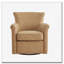Fauteuil d'appoint pivotant en similicuir-154681846