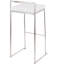 Tabouret Dayan blanc avec base chromée-841961049-841961050
