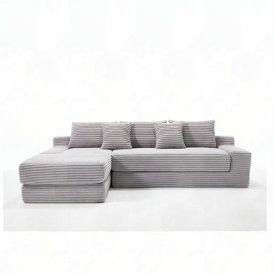 Corduroy Fabric Compression Sofa