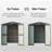 Outdoor Storage Shed, Metal Garden Shed For Bike, Trash Can, Tools, Lawn Mowers,Galvanized Steel Outdoor Storage Cabinet With Lockable Door-118230002-118230001