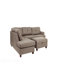 Canapé modulaire contemporain 3 pièces Mocha Dorris