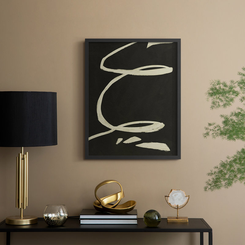 «Neutral Spring III», reproduction encadrée - bois massif, Noir, noir, noir, noir, H 11 po x l 9 po