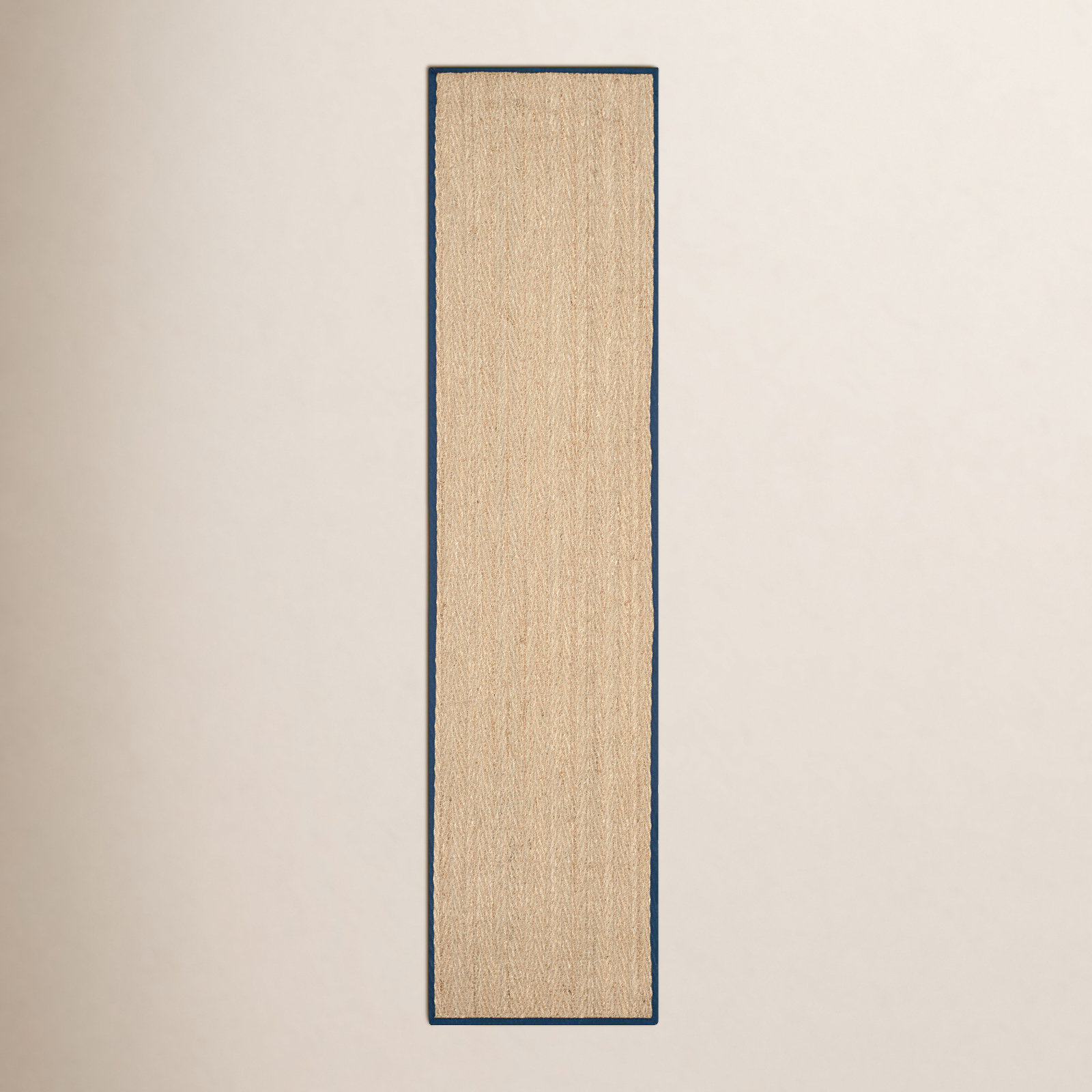 Natural Blue Seagrass Rug, Runner 2'6" x 6'