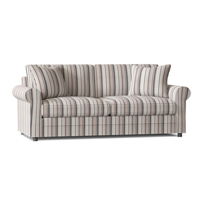 Edgeworth Upholstered 85'' Sofa, Beige Performance Fabric; 0851-73