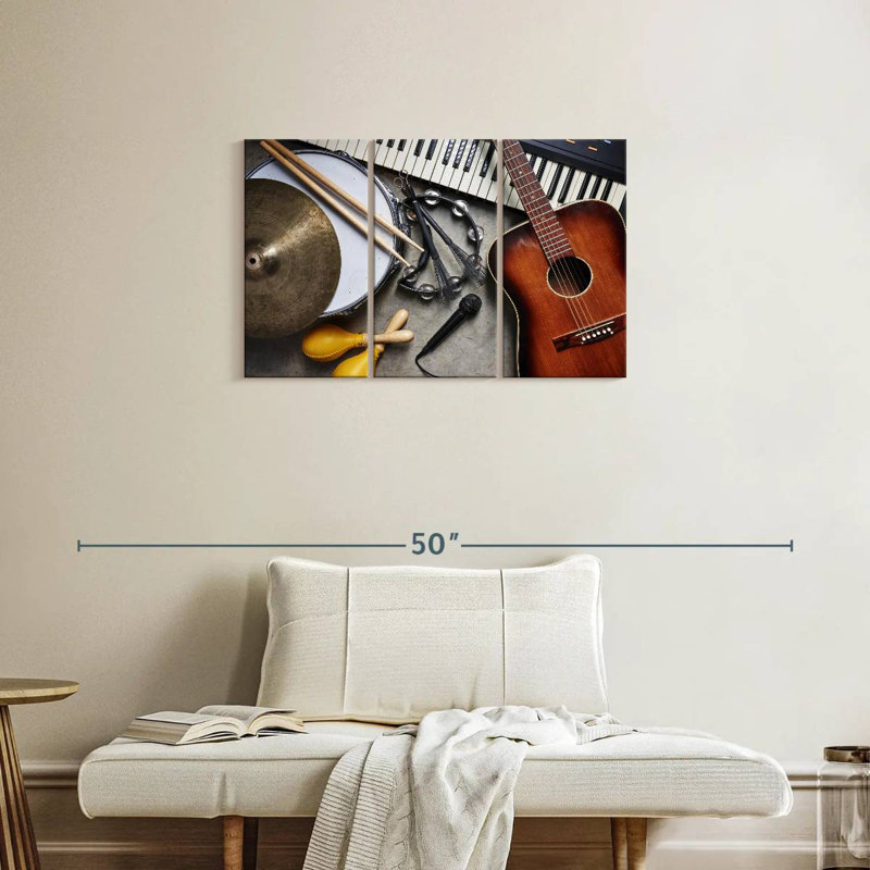 Collection d'instruments de musique Abarca, H 20 po x l 33 po