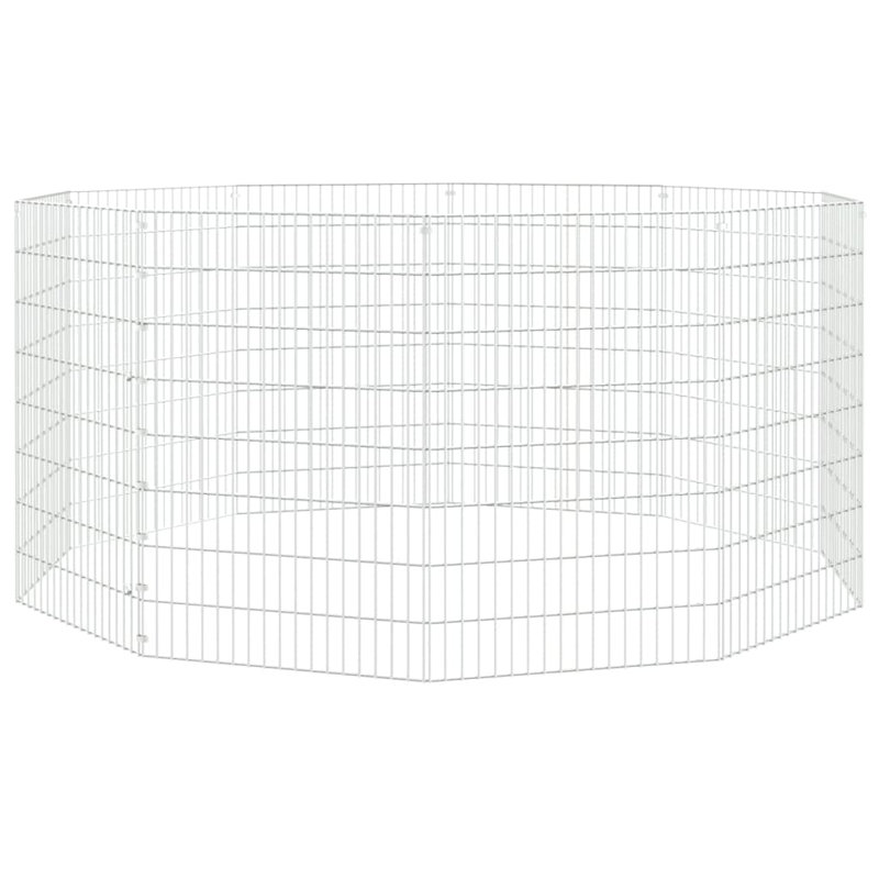 Dehaven Free Range Animal Enclosure 10-Panel 54x80 cm Galvanised Iron, 80cm H x 54cm W