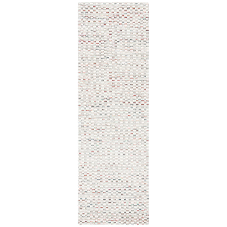 Laureldale Hand Woven Wool/Cotton Abstract Rug in Beige/Rust