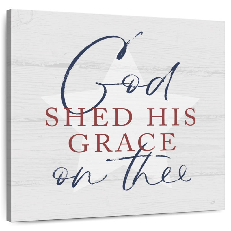 Khylige God Shed His Grace, H 10 po x l 10 po