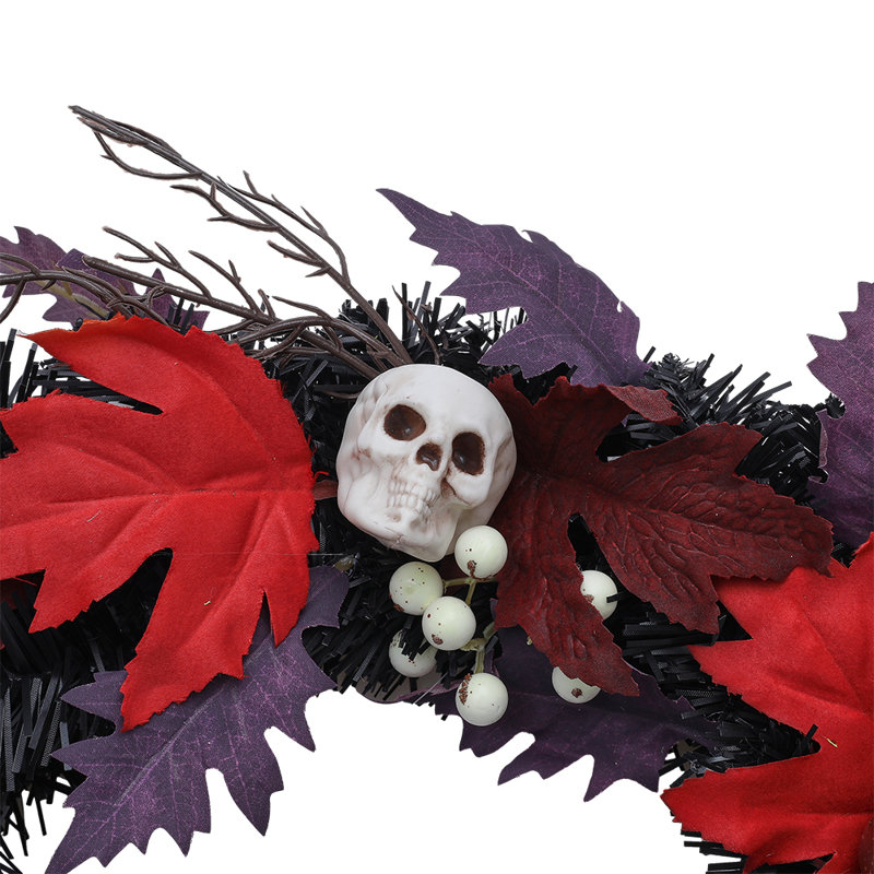 Faux Lighted Maple 45cm Wreath