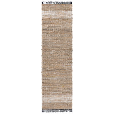Cape Cod 153 Hand Woven Denim/Jute/Cotton Rug in Beige