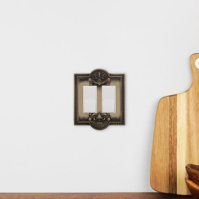 Meadows 2-Gang Rocker Light Switch Wall Plate