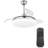 Zamorion 3-Blade LED Ceiling Fan with Remote Control and Light Kit Included. Six Speeds-2000330267