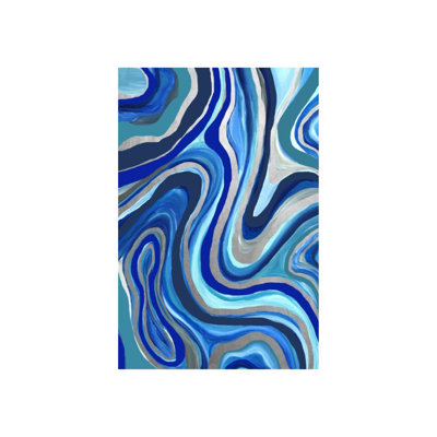 Silver Lining Geode II Painting by Emma McCartney