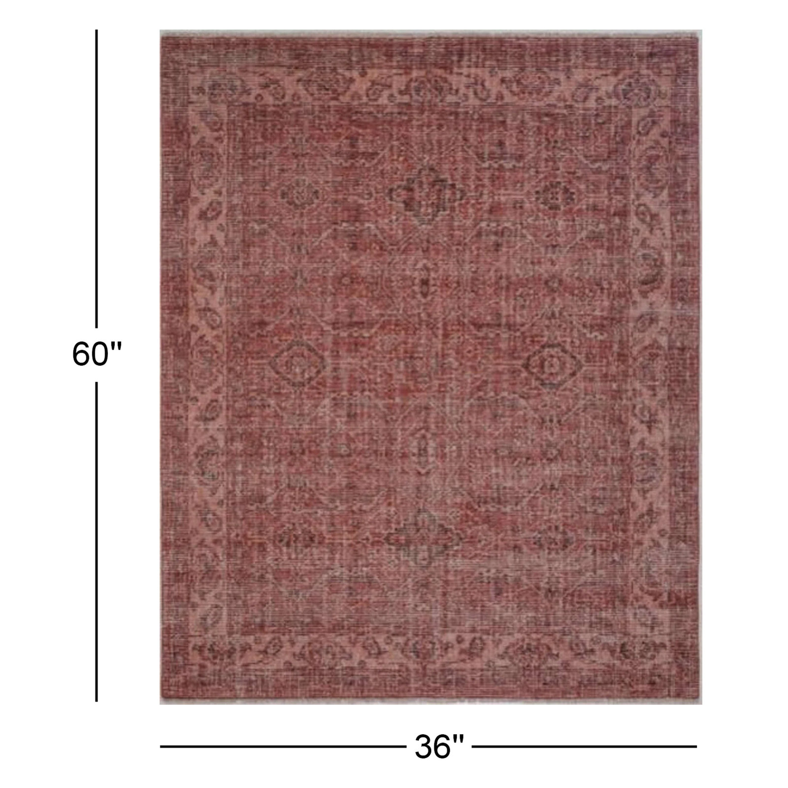 Dulcia Hand-Knotted Oriental Wool Rug, Rectangle 3' x 5'