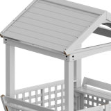 Outdoor Playhouse For Kids, Wooden Playhouse, Backyard Playhouse With Bench And Door