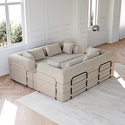 Canapé-lit convertible avec coussin