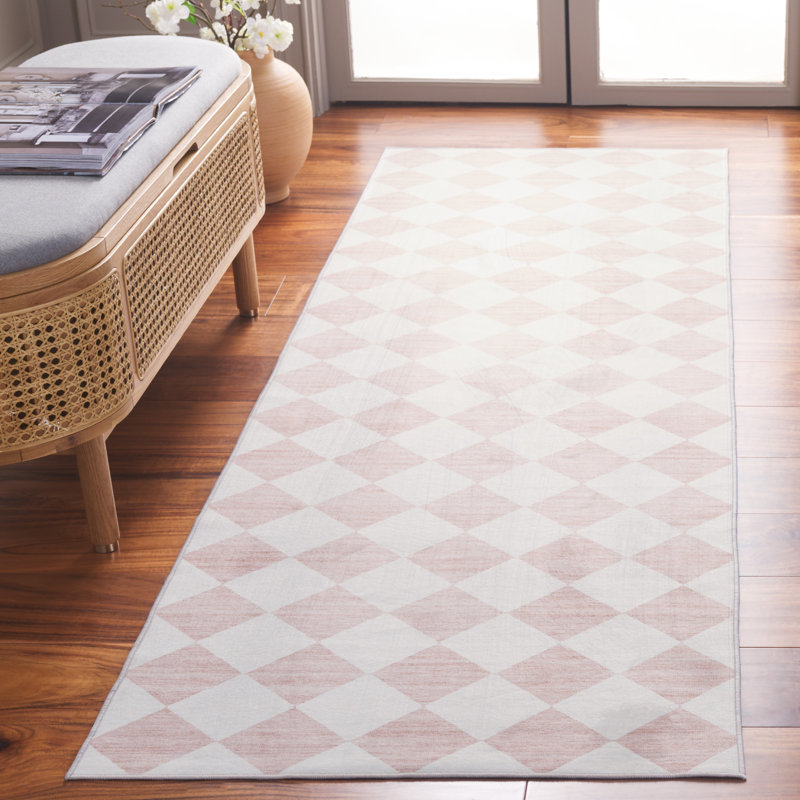 Clara Performance Machine Washable Geometric Rug, Runner 2'6" x 8'