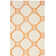 Nilde Geometric Handwoven Jute Beige/Orange Area Rug