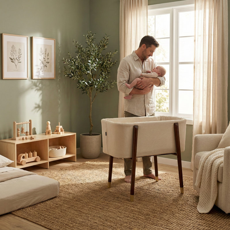 Sova Bassinet - Pink, Beige