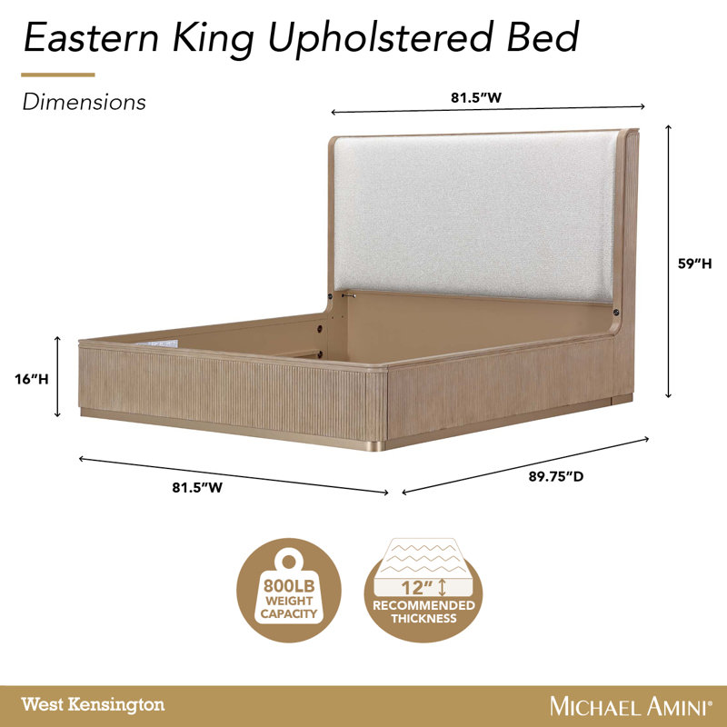 West Kensington Eastern Bed, Tan, King