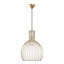 Élégant lustre doré, hauteur réglable 26,0 - 57,4 pouces | Corps en métal, 15,0 pouces de diamètre | Douille E27, 40 W maximum (ampoule non incluse) | Parfait pour la salle à manger, le salon et le vestibule | Design élégant et moderne, classé IP20