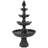 Keltner Weather-Resistant Resin Traditional 4-Tiered Outdoor Water Fountain - Black-1572380686