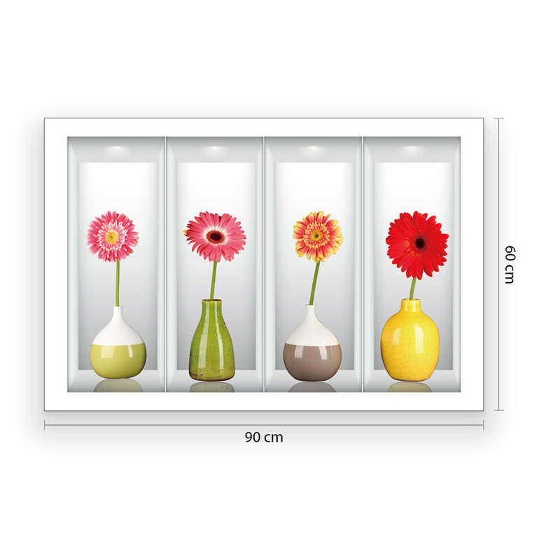 Décalcomanie murale germinis in vases