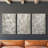 Abstract Series XIX -Set Of 3 Gallery Wrapped Canvas -Ready to Hang-107311243