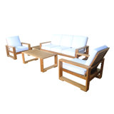 Capistrano Outdoor 5 - Piece Teak Conversation Set