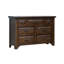 Commode brune à 7 tiroirs