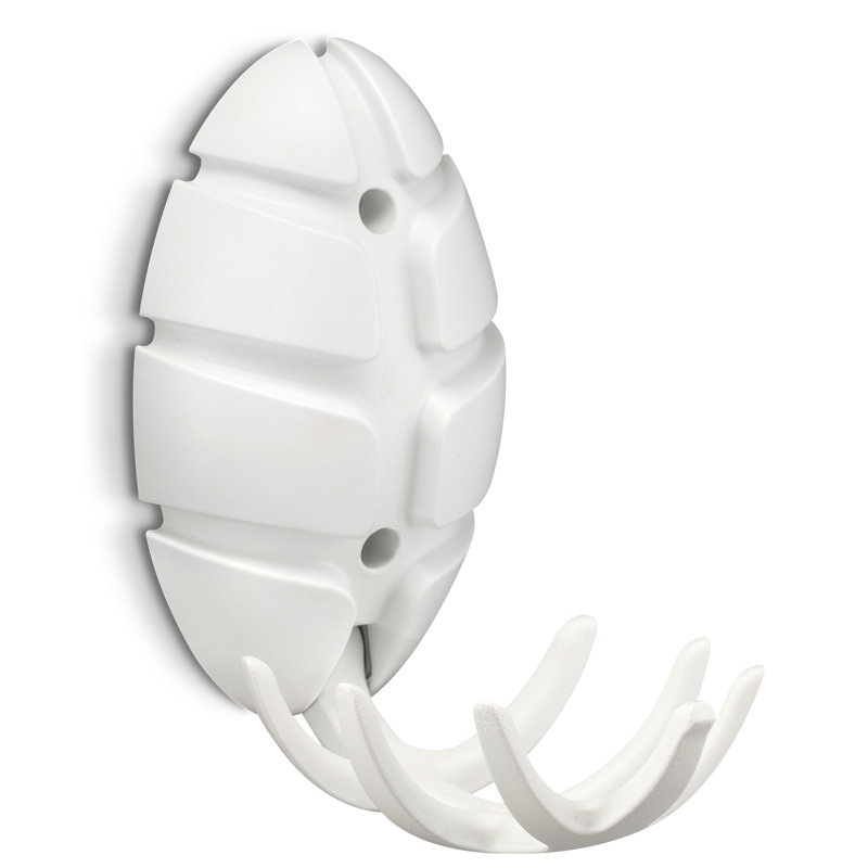 Bug Plastic Wall Wall Hook, White