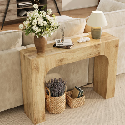 Solid Wood Top Console Table