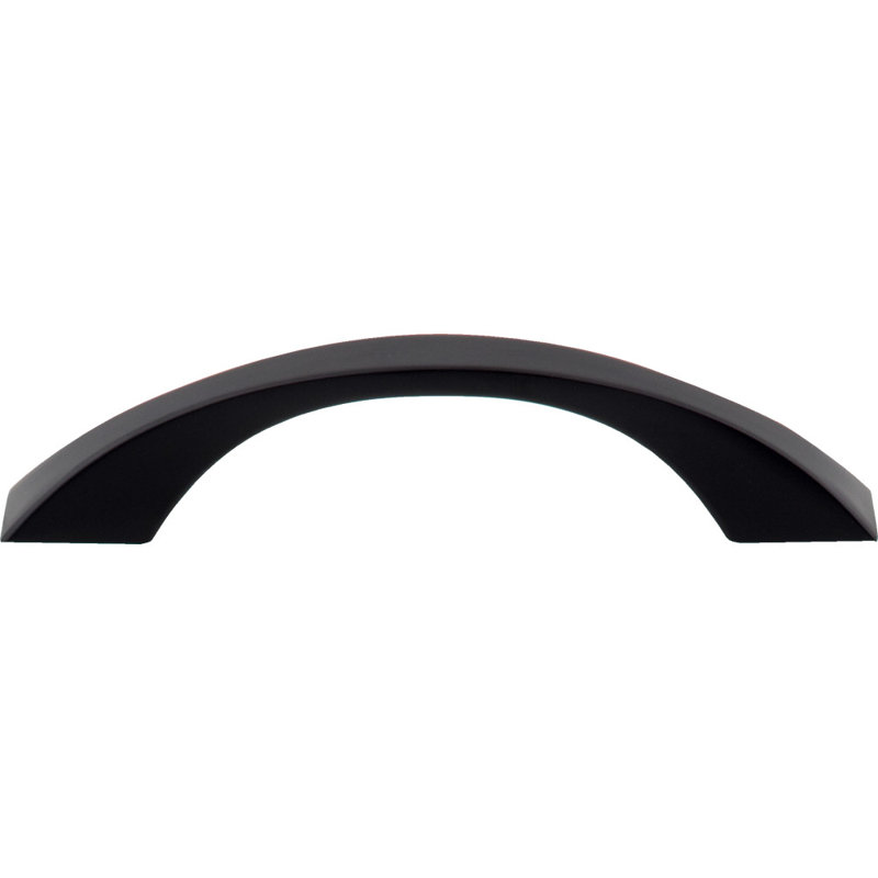 Philip Arch Pull, Matte Black, 3 3/4"