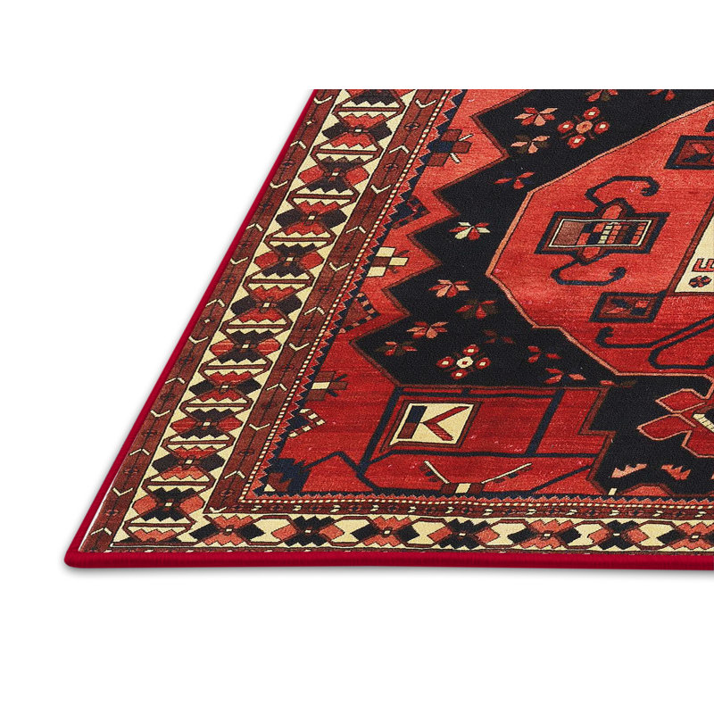 Tapis rouge à motif sud-ouest, Rectangle 5 pi x 7 pi